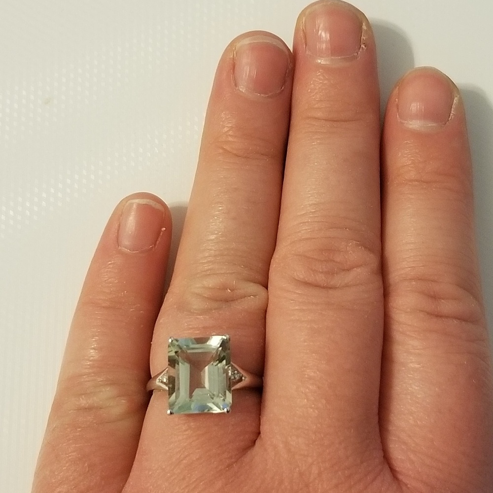 Green Amethyst Ring